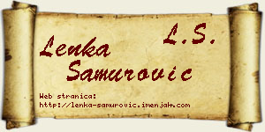 Lenka Samurović vizit kartica